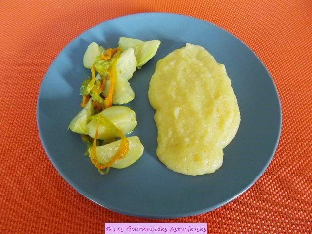 Mini-courgettes à la Polenta