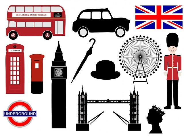 Londres, Icônes, Symboles, Soldat, Reine, Tower Bridge