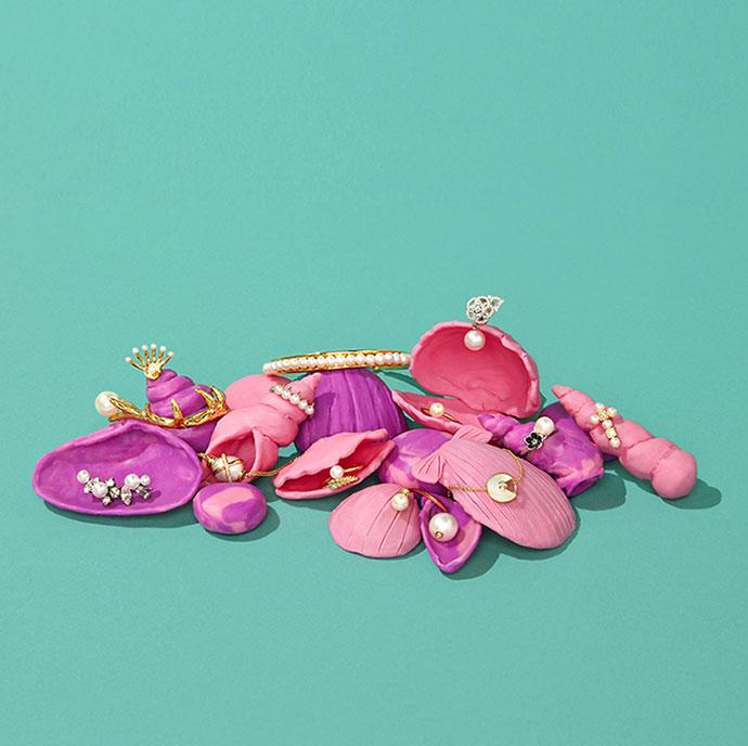 Sweet playdough set design for jewelry by Mathilde Nivet