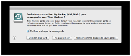 Time Machine sauvegarde mac
