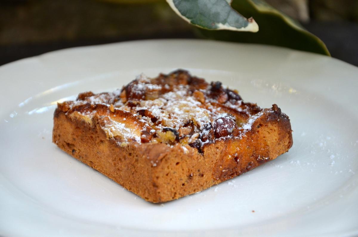 Tarte aux pommes et noisettes
