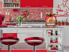 idées cuisine rouge