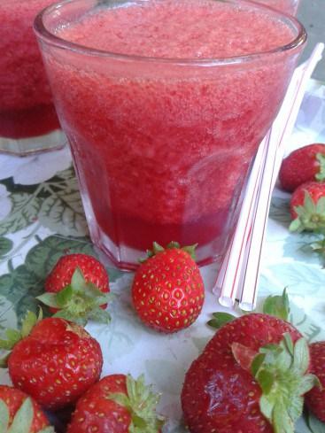 smoothie cranberries framboises fraise