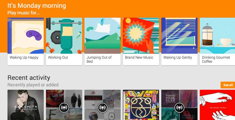 Google Play Music intègre désormais les recommandations de Songza