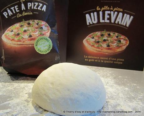 La pizza du soir avec la pâte à pizza au levain de chez CROUSTIPATE pizza levain