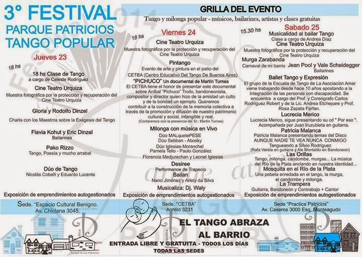 Festival de Tango de Parque Patricios : la troisième année consécutive [à l'affiche]