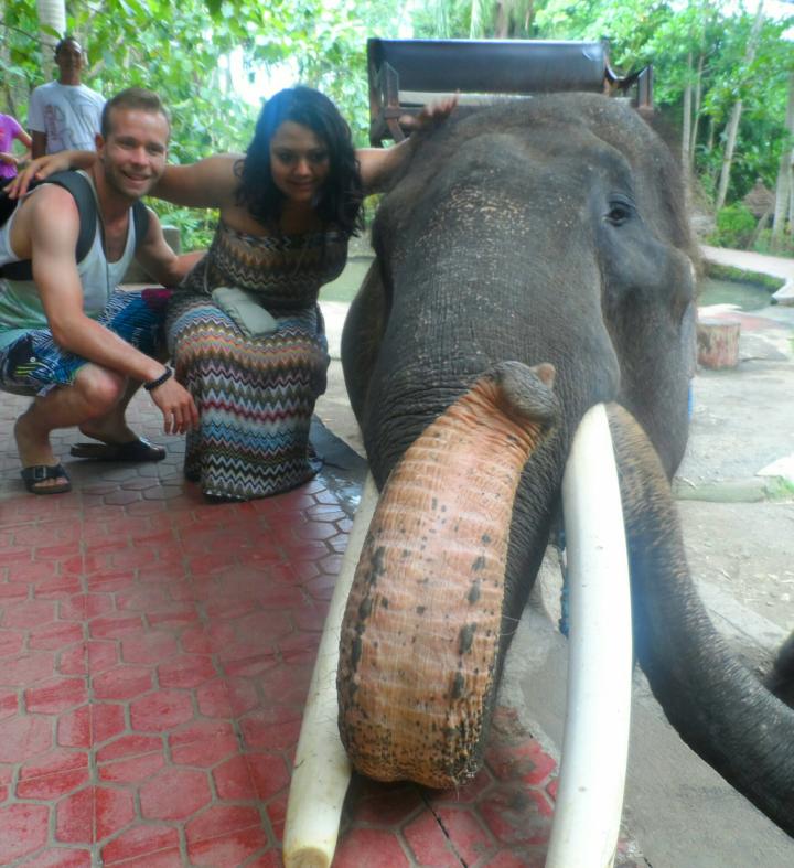 Eléphant, Elo et chéri à Bali