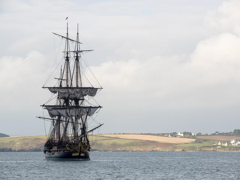 la frégate Hermione à Douarnenez (5 photos)