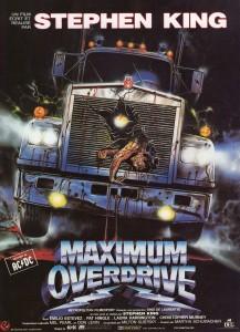 Stepehn King Maximum Overdrive affiche 217x300 [Dossier] Stephen King au cinéma : du papier à la pellicule 