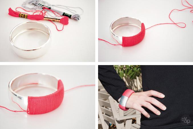 Rouge et noir composition bracelet dvdp