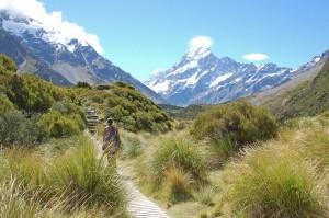 Paysage de montagne en Nouvelle Zélande
