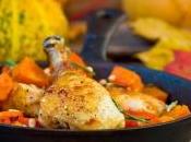 Tajine d'automne poulet, potiron pruneaux