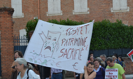 Manifestation à Albi, 18 octobre 2014 (©Collectif pour la sauvegarde du Testet).