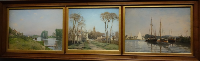 Monet, Sysley, Pissaro, tryptique