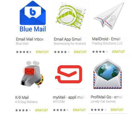 Les 10 applications Android qui vous permettent de gérer vos comptes e-mails