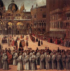 Gentile Bellini - Processions sur la piazza San Marco