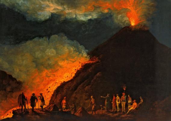Jacob Philipp Hackert L'éruption du Vésuve en 1774