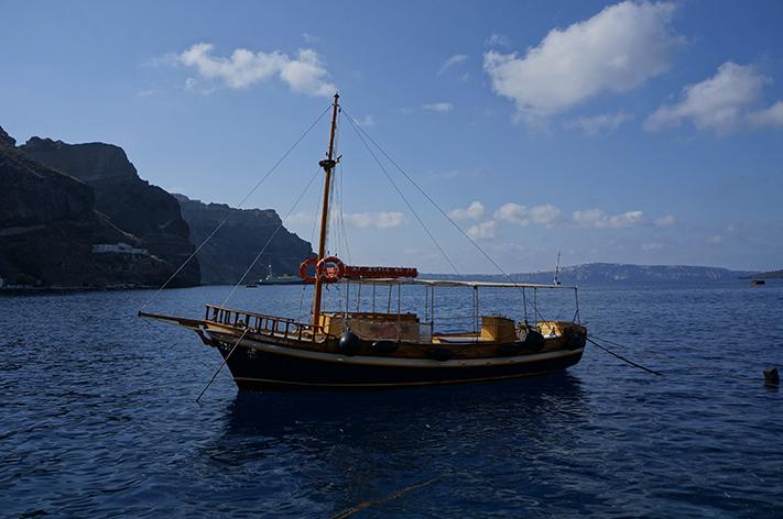 Santorini Grèce Voyage avis - bateau