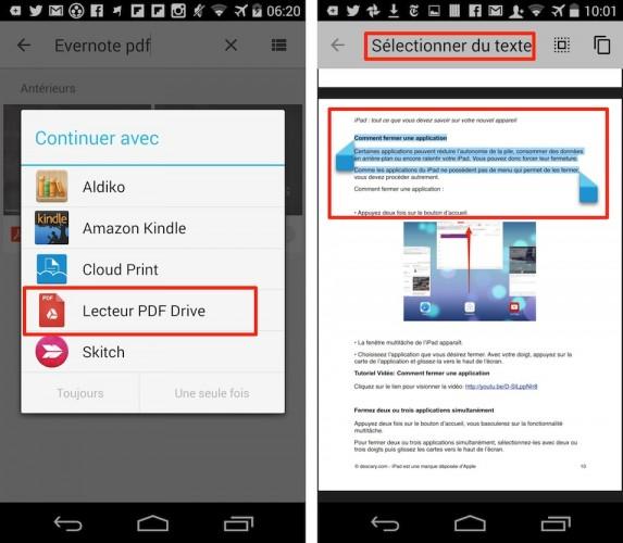 google drive android lecteur pdf integré 573x500 Google Drive pour Android améliore son moteur de recherche, le partage de fichiers et son lecteur PDF