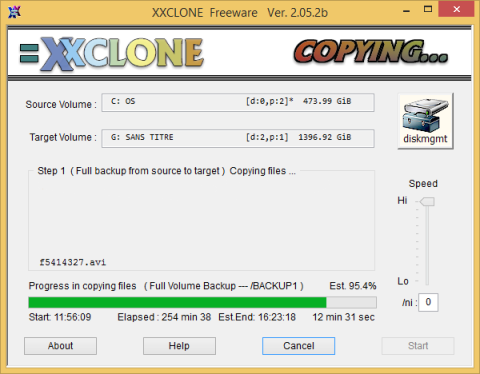 xxclone Clonez l’intégralité de votre disque dur !