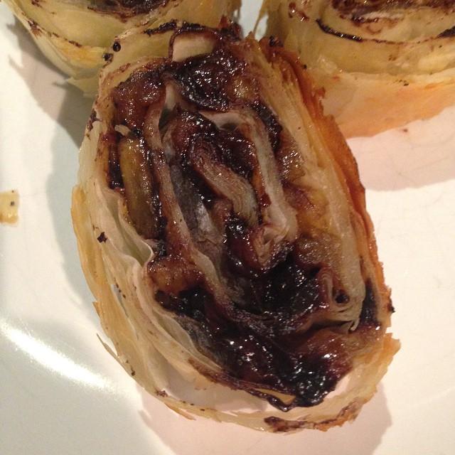 Strudel pomme chocolat noir