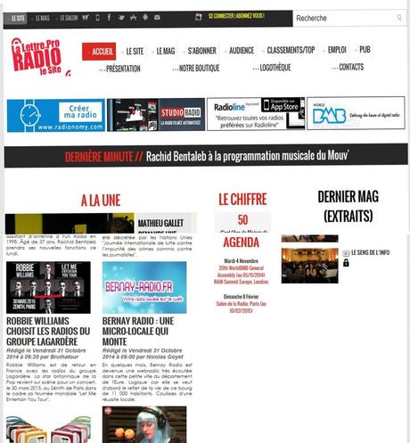 Bernay-radio.fr à la « Une » du magazine « La lettre.pro » consacré aux radios… bernay-radio.fr sur la lettre pro