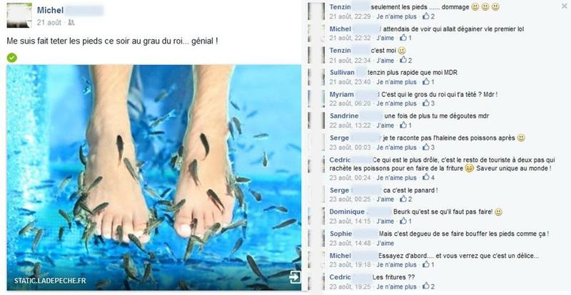 facebook avis fish pédicure poissons pieds