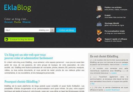 Créer un blog gratuit sans compétences informatiques avec Eklablog.