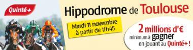Tiercé Quarté+ Quinté+ à l’Hippodrome le Mardi 11 Novembre 2014
