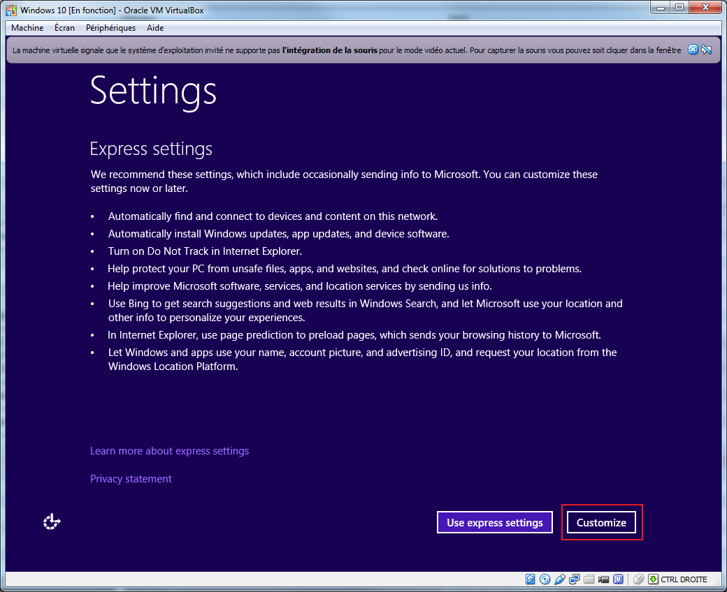 Tester la technical preview de Windows 10 en VM   install 06 