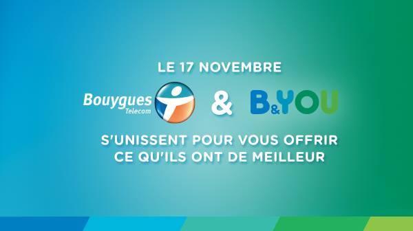 Le 17 novembre, B&YOU devient Bouygues Telecom