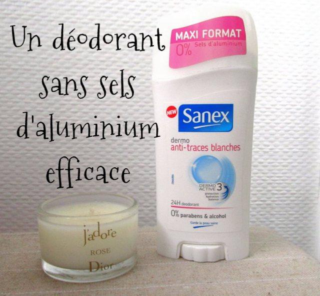 sanex déodorant sans sels d'aluminium