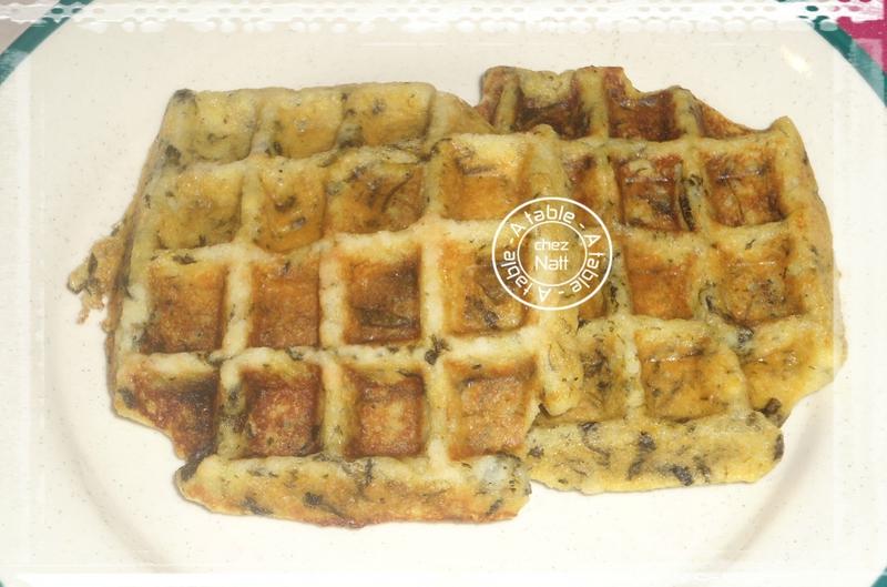 gaufres épinard pdt