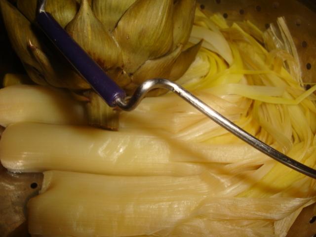 poireaux vinaigrette !!!cookeo