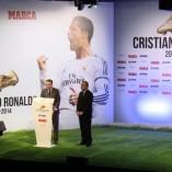 Cristiano Ronaldo reçoit son troisième Soulier d’or