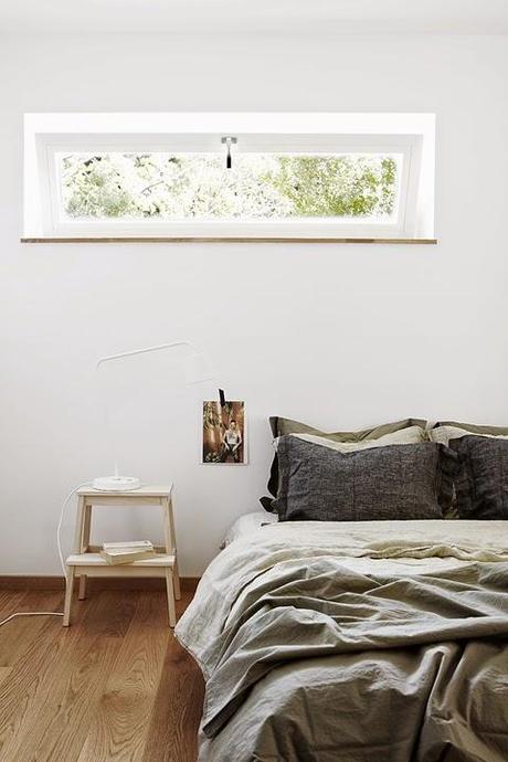 Suède / Une maison lumineuse aux nombreuses touches de vert  /