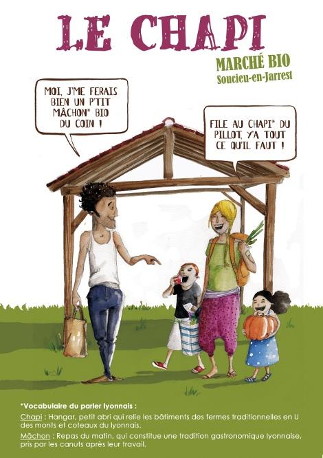 Nouveau marché couvert de producteurs bio à Soucieu-en-Jarrest (69)