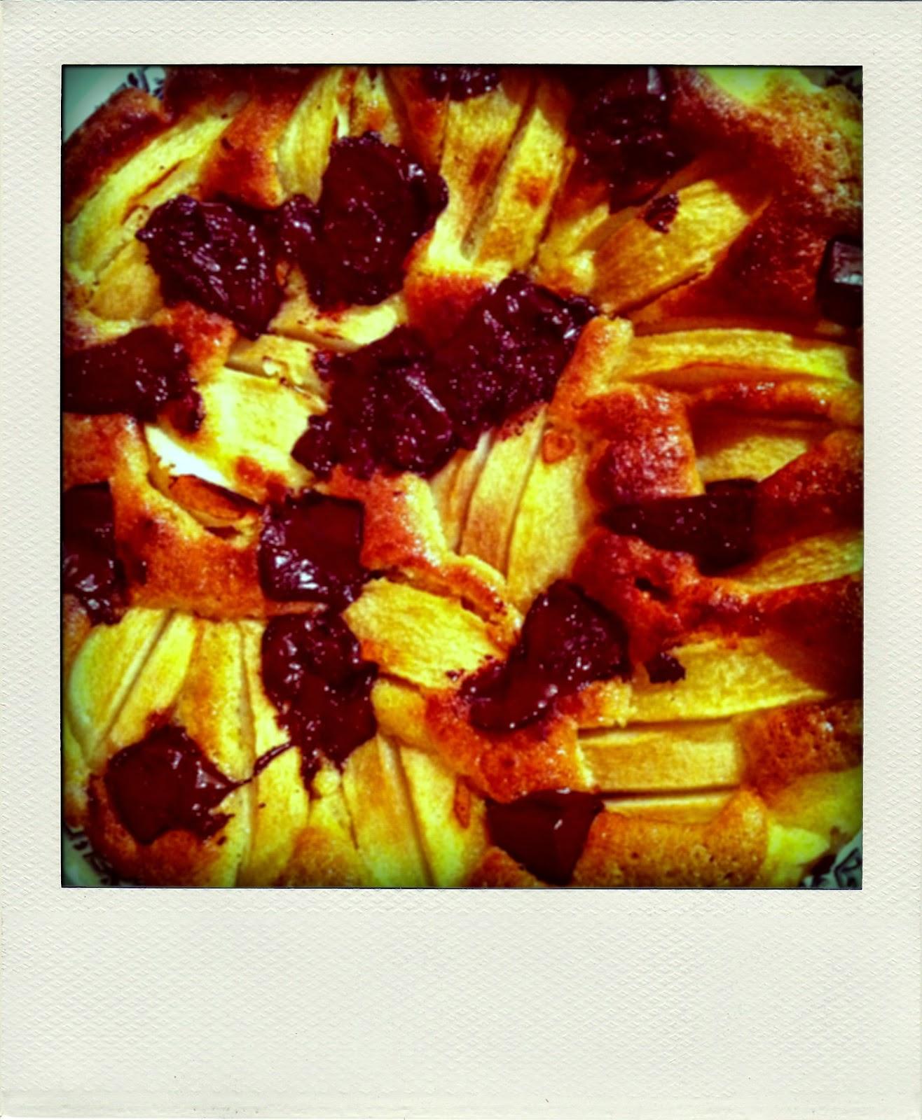 GATEAU POIRES-CHOCOLAT...PAR HAYLEY