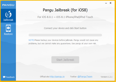 Pangu 1.2.1 Jailbreak iOS 8