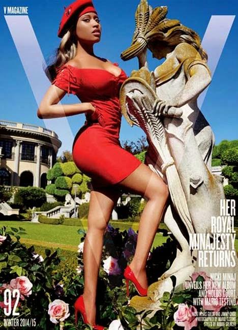 Nicki Minaj pose pour l'édition du V Magazine Hiver 2014.