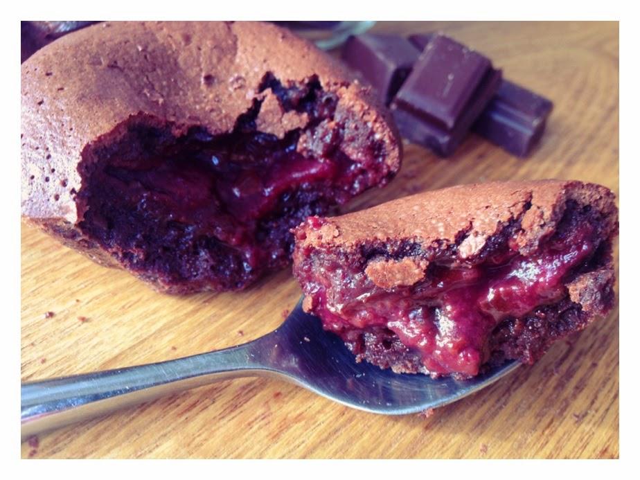 [Recette] Moelleux au chocolat, cœur coulant framboise