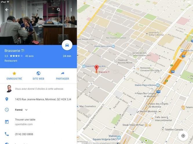 fiche commerce local sur google maps mobile android ios 666x500 Google Maps mobile : ajoutez une bannière à votre page locale 