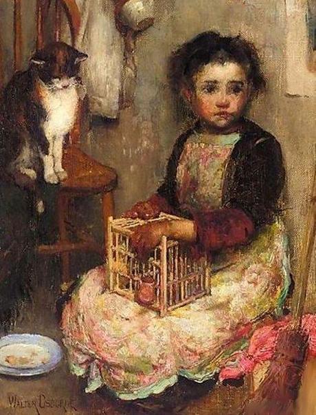 Walter Osborne small-girl-with-a-cat