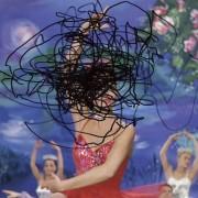 Pierre Bismuth, Following the right hand of Cyd Charisse in the Band Wagon, 2008. Marqueur permanent sur plexiglas,