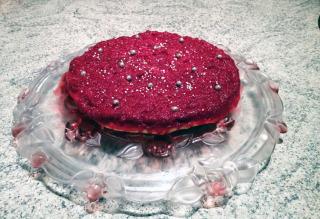 Gâteau framboises-citron façon tatin