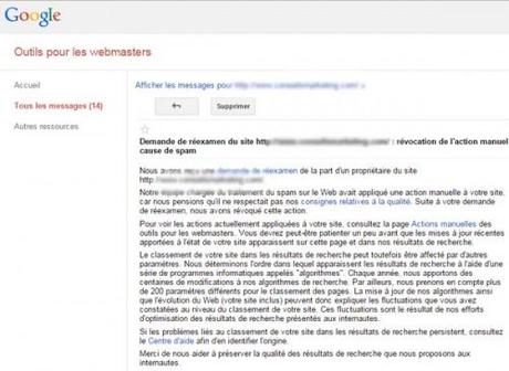 Comment savoir si mon site a été pénalisé ou blacklisté par Google ? sanction google