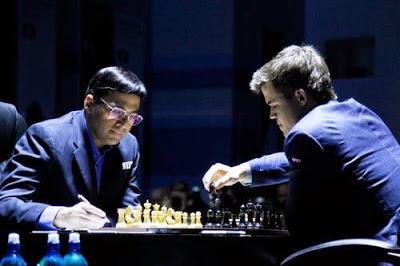 Partie 3 : Anand - Carlsen au championnat du monde d'échecs 2014 © Chess & Strategy