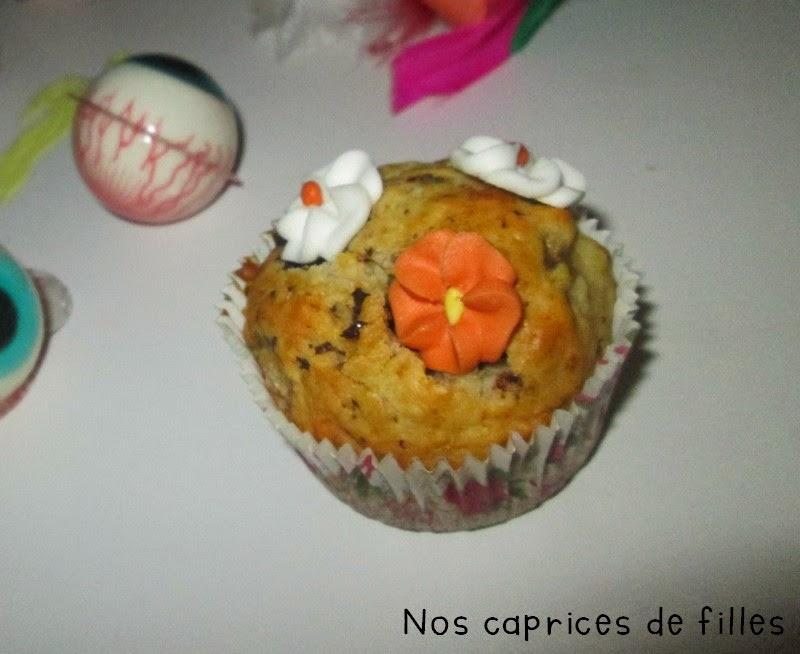 Muffin banane/chocolat Weight watcher