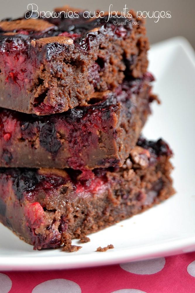 Brownies aux fruits rouges 1