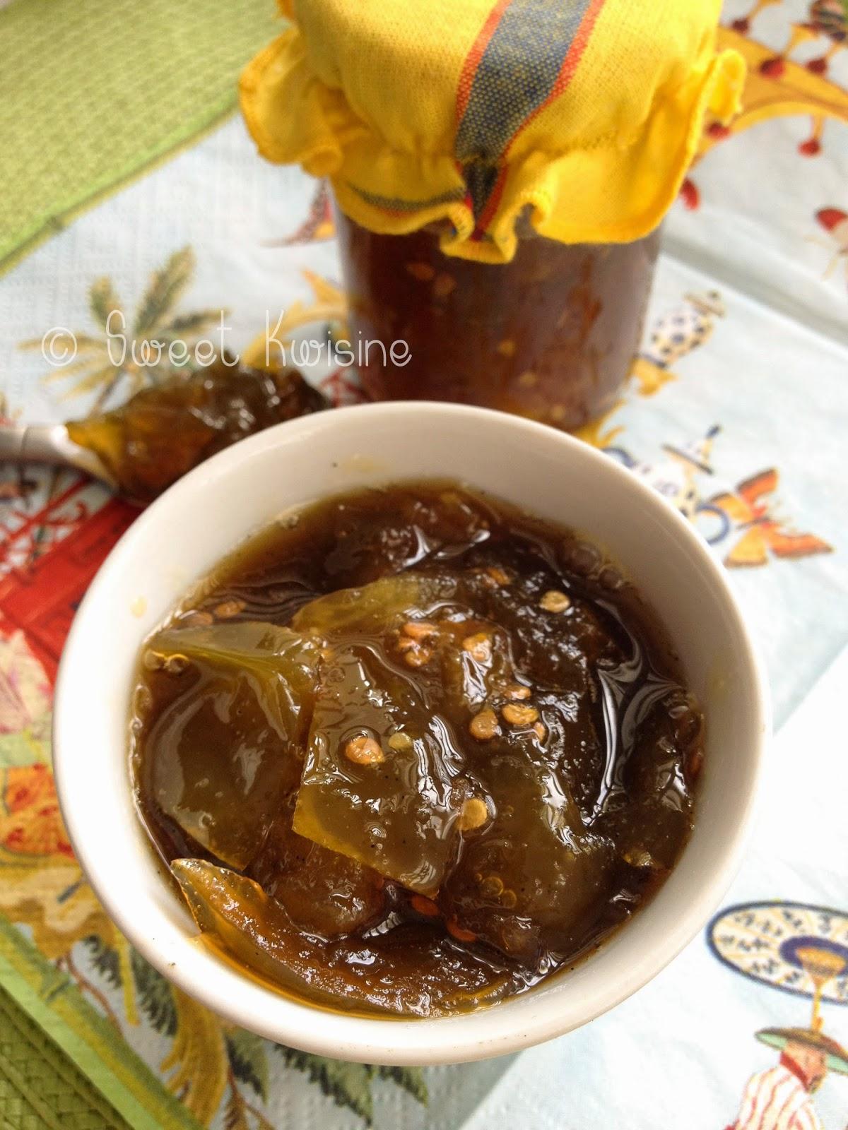 sweet kwisine, tomate, verte, confiture, vanille, légumes moches, 